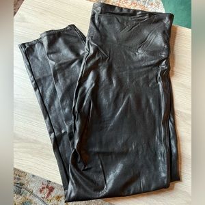 Never Worn Spanx Faux Leather Leggings
